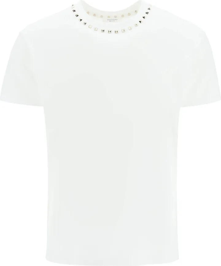 Valentino Black Untitled Studded T-Shirt