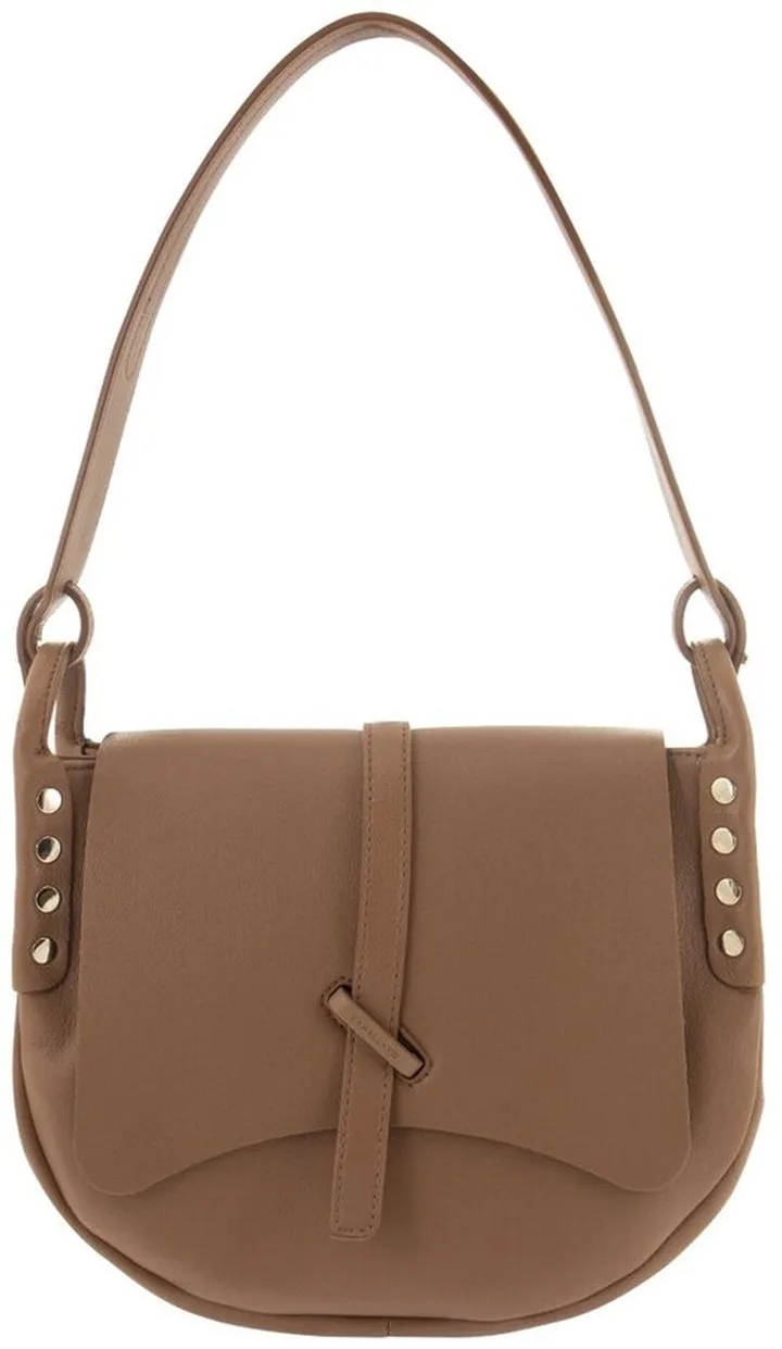 Zanellato Studded Detailed Foldover Top Shoulder Bag