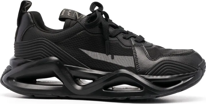 Mesh-Panelled Low-Top Trainers