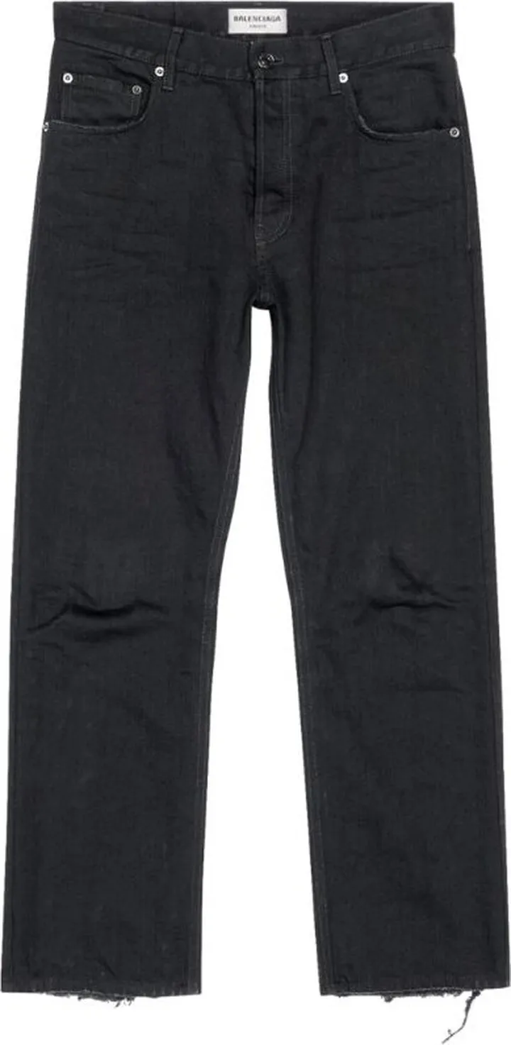 Balenciaga Distressed Cropped Jeans