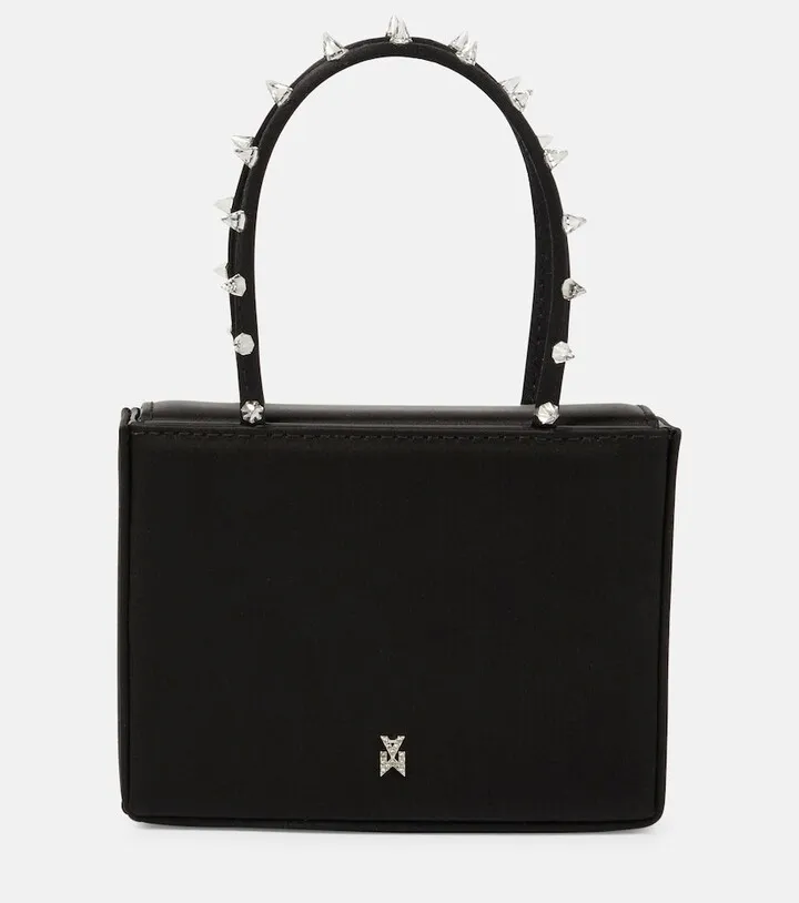 Julia Super Mini embellished satin tote