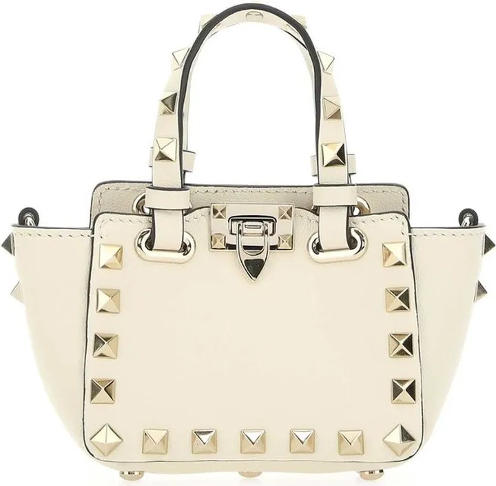 Valentino Garavani Rockstud Logo Detailed Mini Crossbody Bag