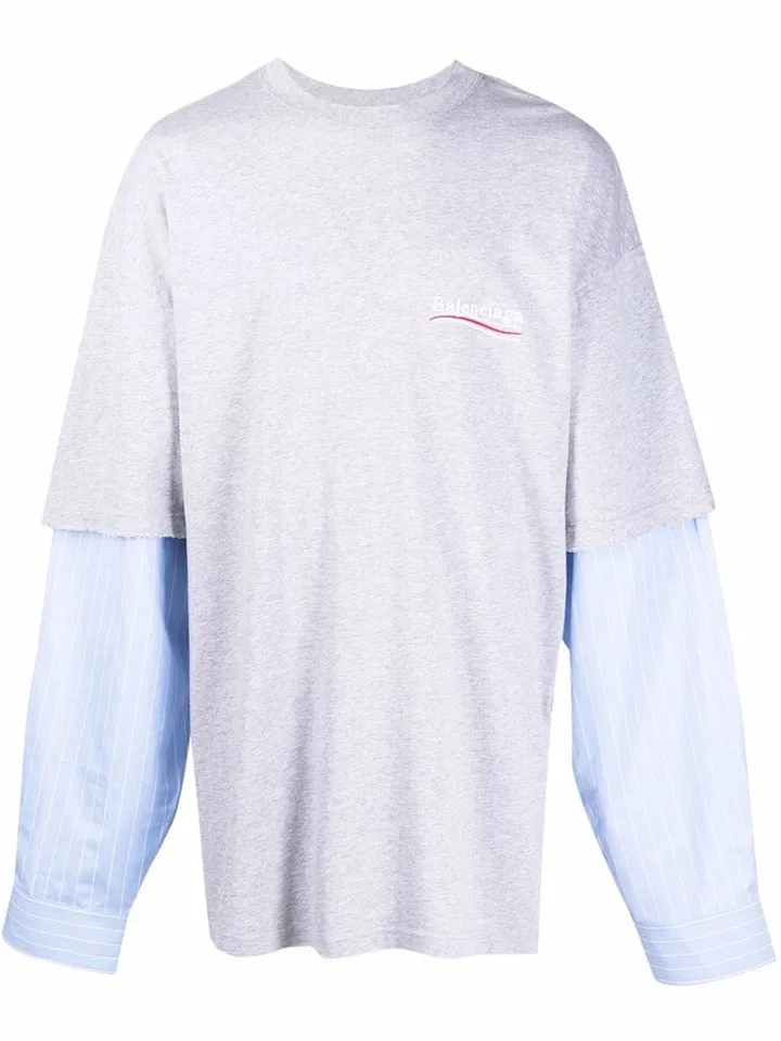 oversized layered T-shirt