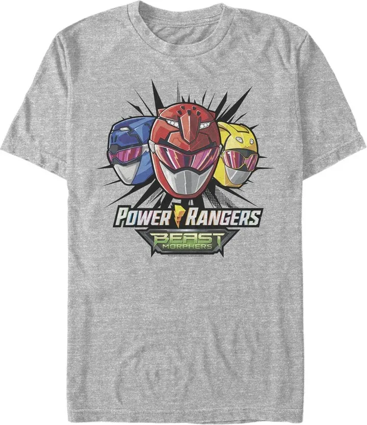 Men's Power Rangers Beast Morphers Team T-Shirt - Athletic Heather - X Large