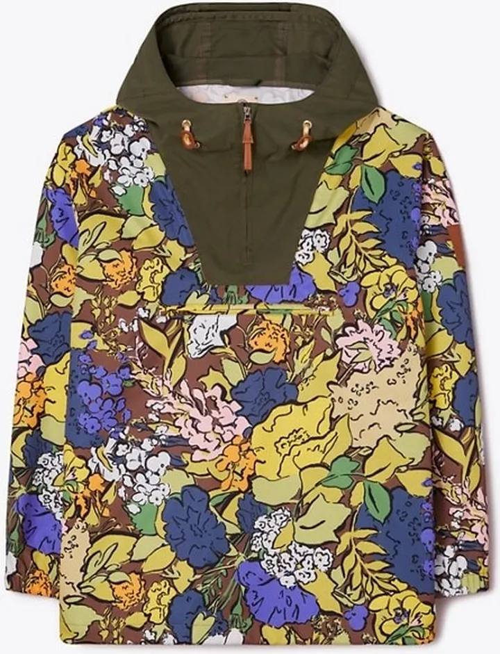 Printed Half-Zip Anorak