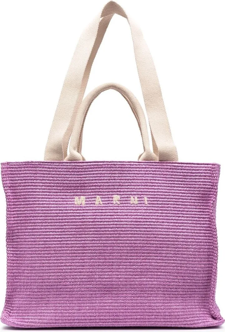 Embroidered-Logo Tote Bag