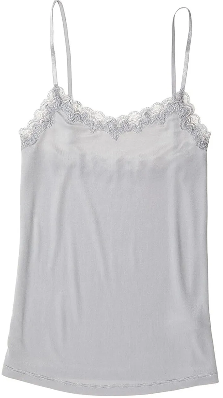Soft Silks Lace-Trim Camisole