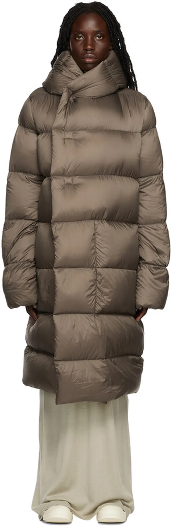 Rick Owens Brown Strobe Down Coat