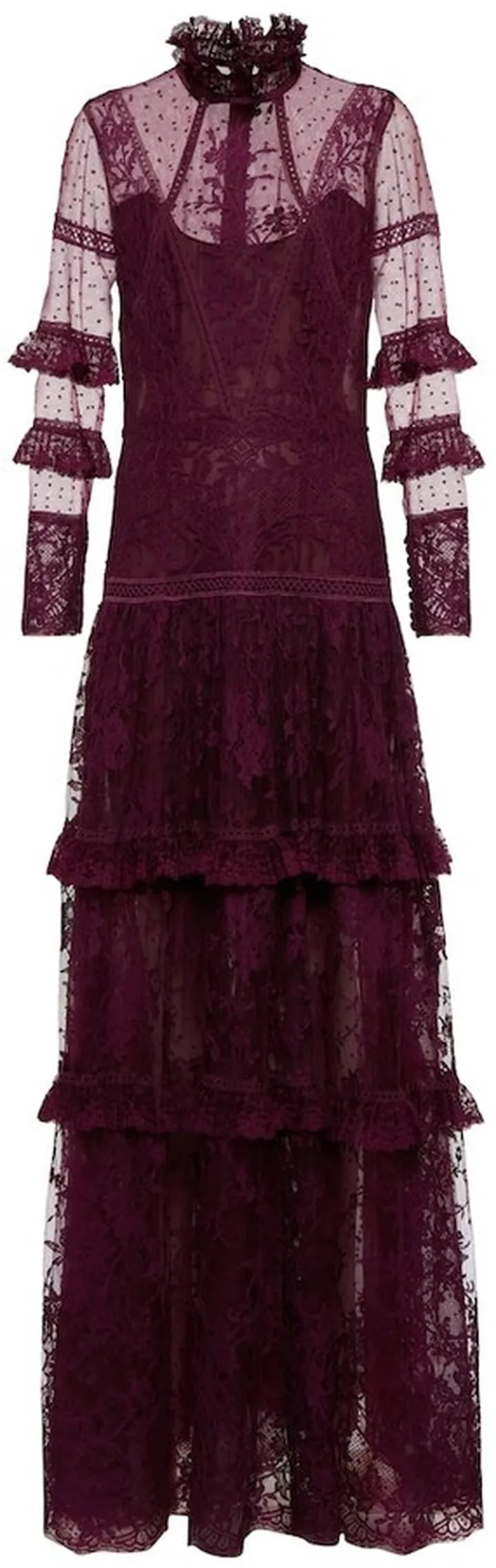 Anastasia French tulle and lace gown