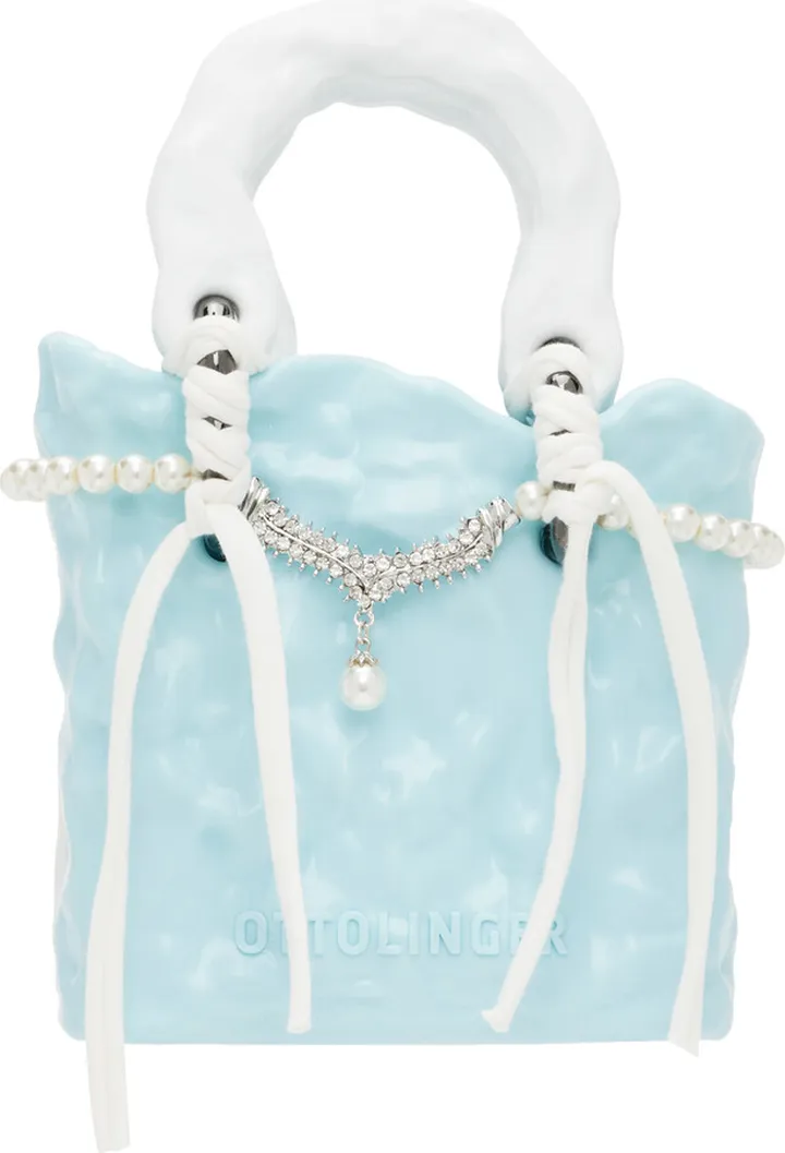 Ottolinger SSENSE Exclusive Blue Ceramic Bag