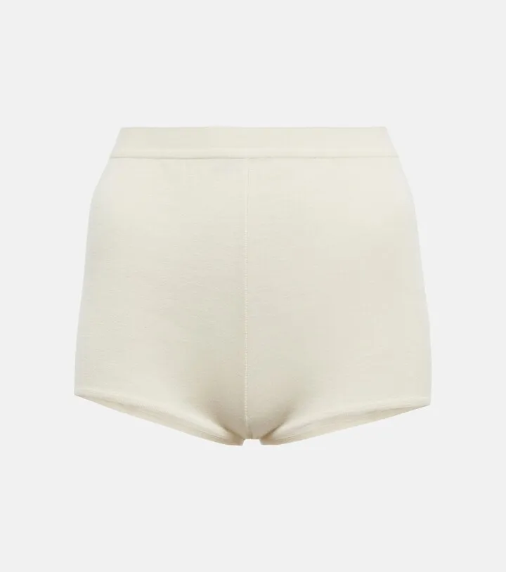 Cashmere and silk jersey shorts