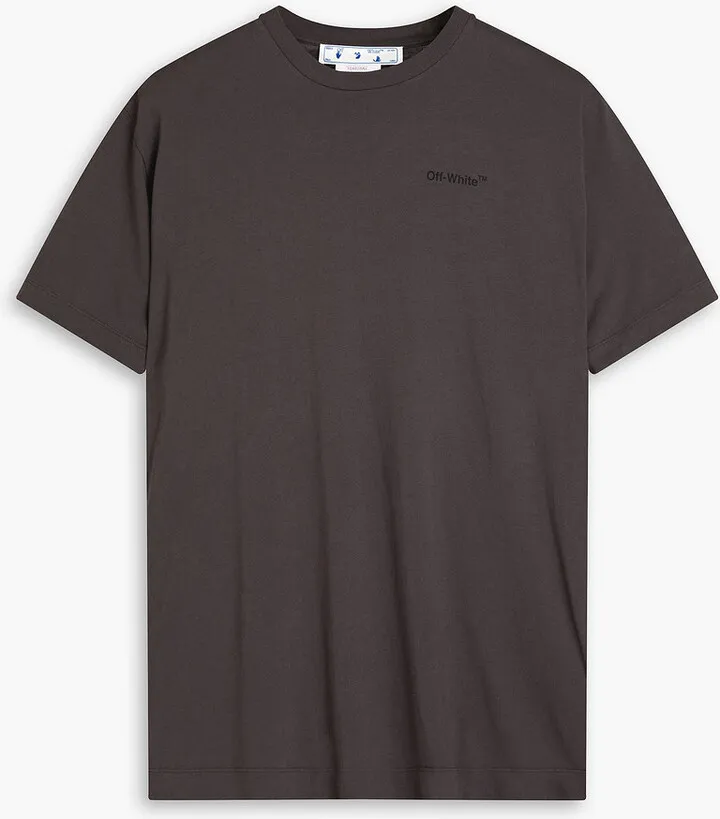 Printed cotton-jersey T-shirt