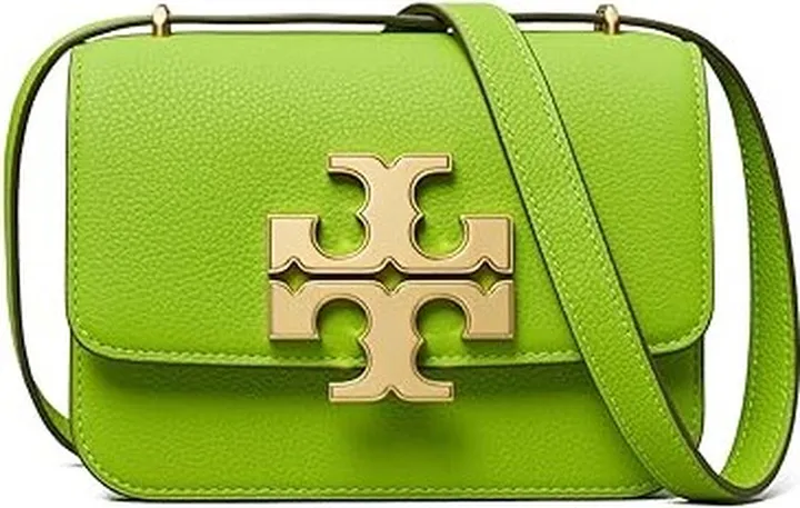Tory Burch Eleanor Pebbled Small Convertible Shoulder Bag (Wheat Grass) Handbags