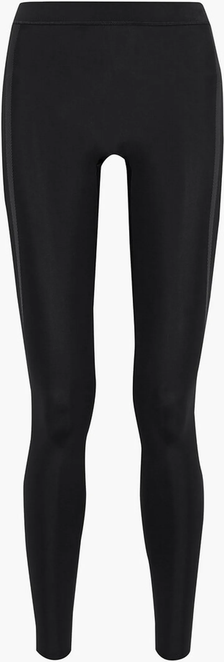 Mesh-paneled stretch leggings