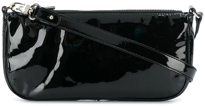 Black Patent Shoulder Bag
