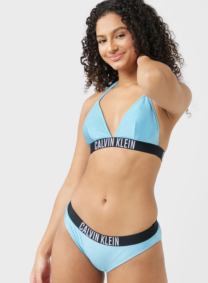 Logo Ribbed Bikini Bottom