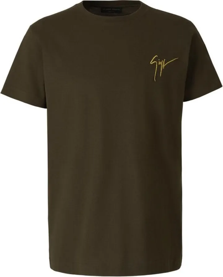 Giuseppe Zanotti Logo Embroidered Crewneck T-Shirt