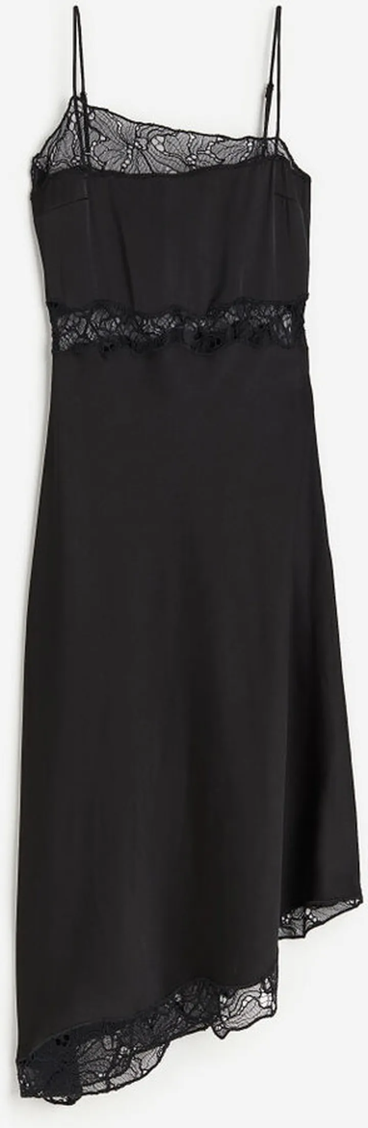 Lace-trimmed Slip Dress