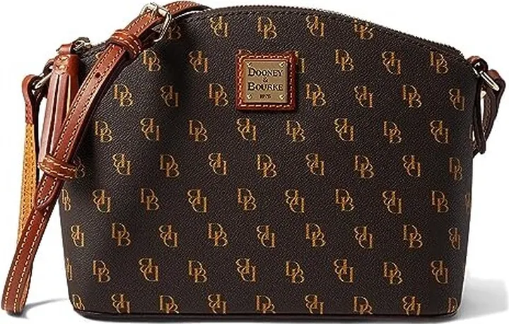 Dooney & Bourke Gretta Robin Crossbody (Brown T'Moro) Handbags