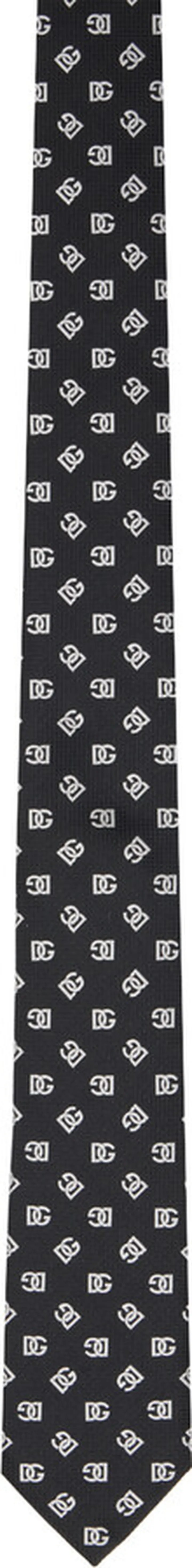 Dolce & Gabbana Black Logo Tie