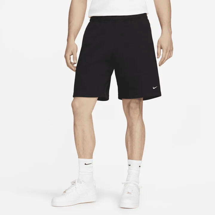 Nike Unisex Solo Swoosh Fleece Shorts in Black