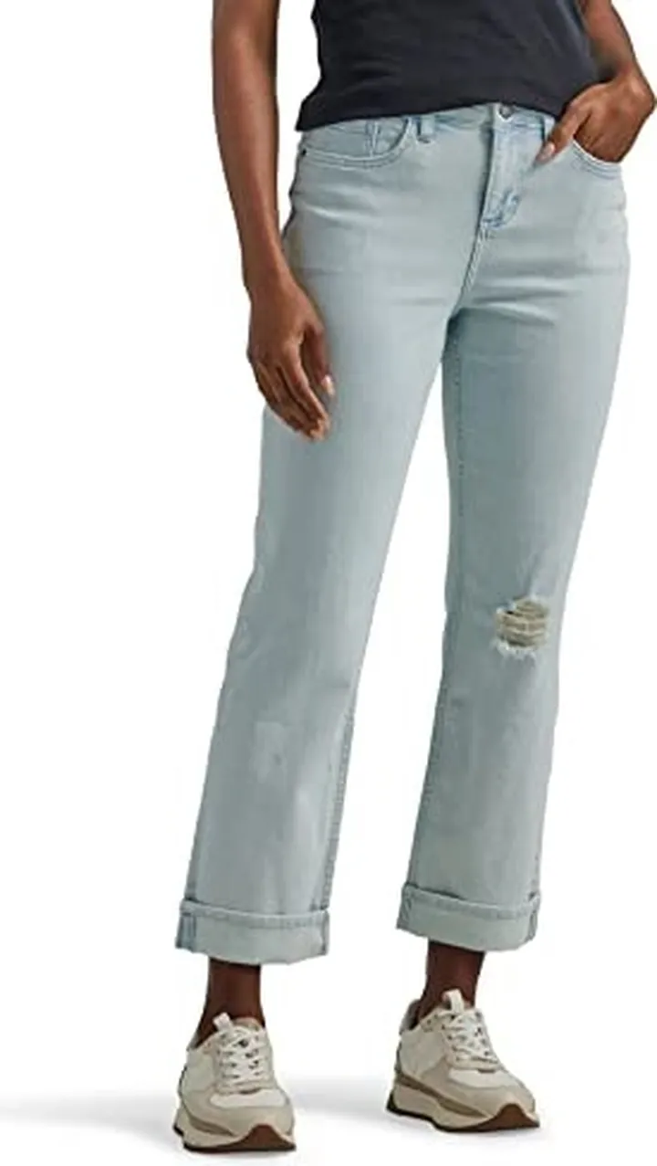 Lee Women's Mid Rise Boyfriend Jean