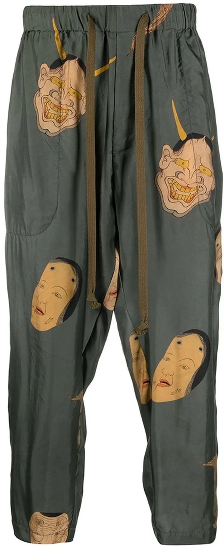 Cropped Printed Trousers