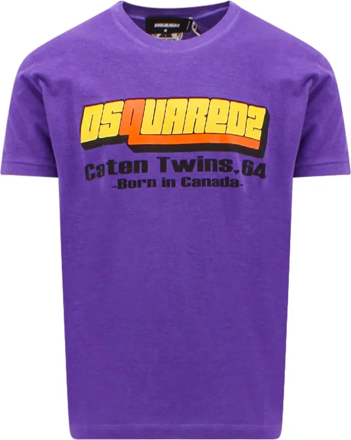 Cotton t-shirt with frontal logo