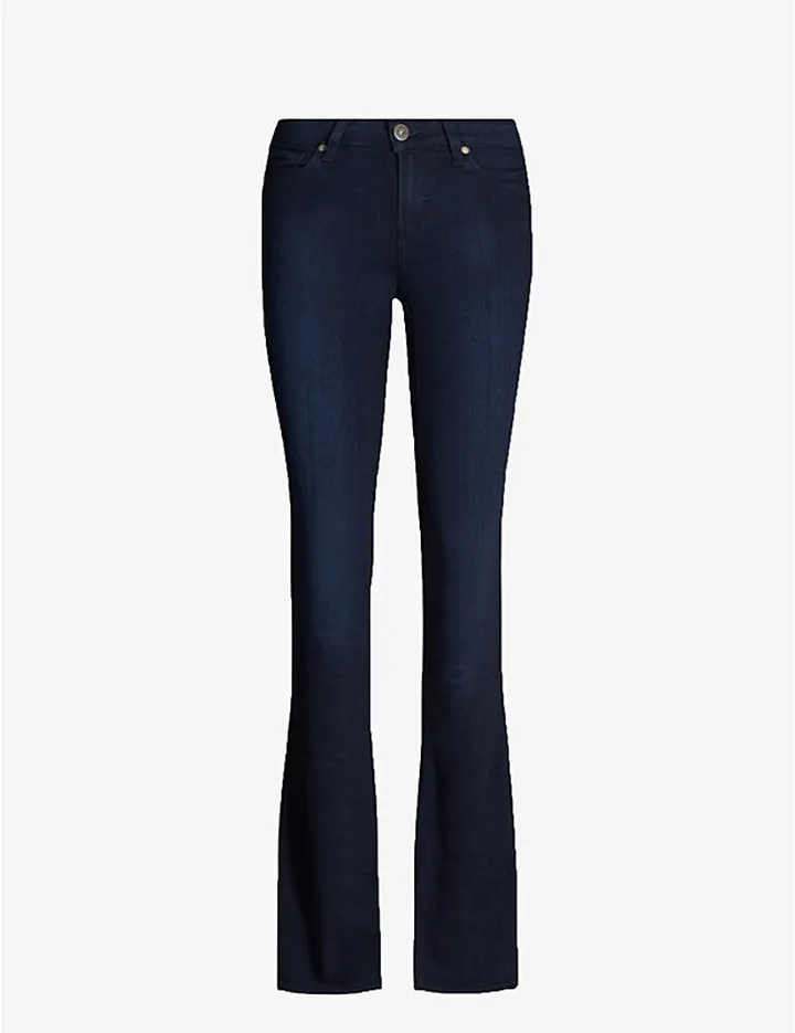 Womens Lana Manhattan Mid-rise Slim Bootcut Jeans