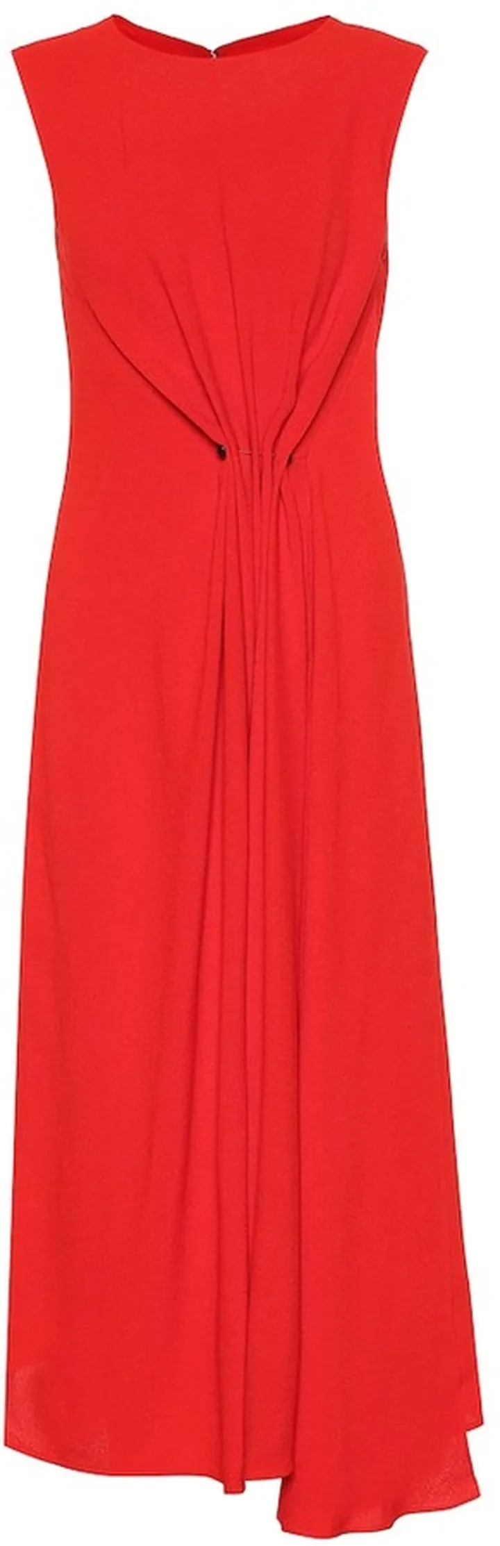 Crepe midi dress