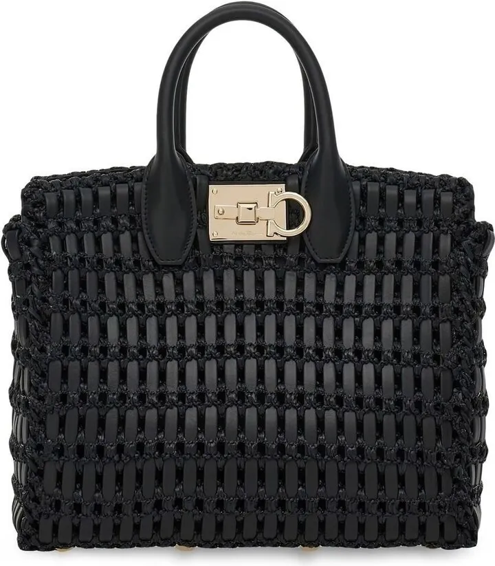 Black Studio Box Tote Bag