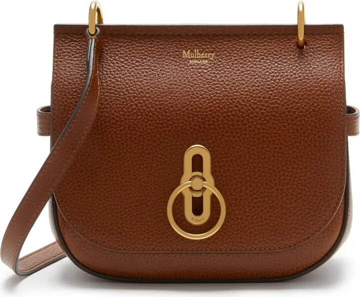 Small Amberley Leather Crossbody Saddle Bag