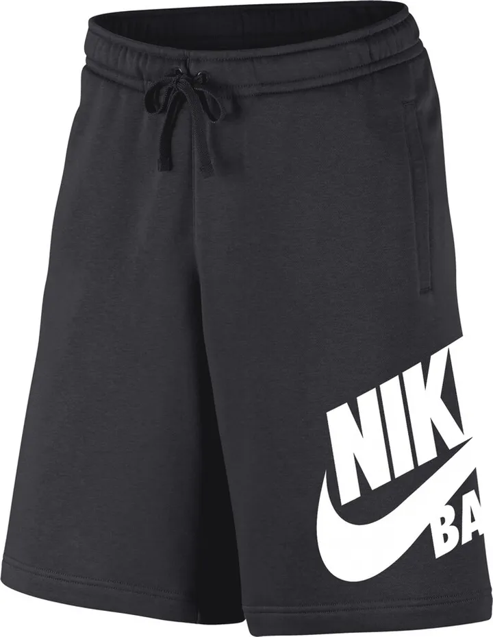 Men's Nike Sportswear Club Fleece Baseball Shorts in Grey