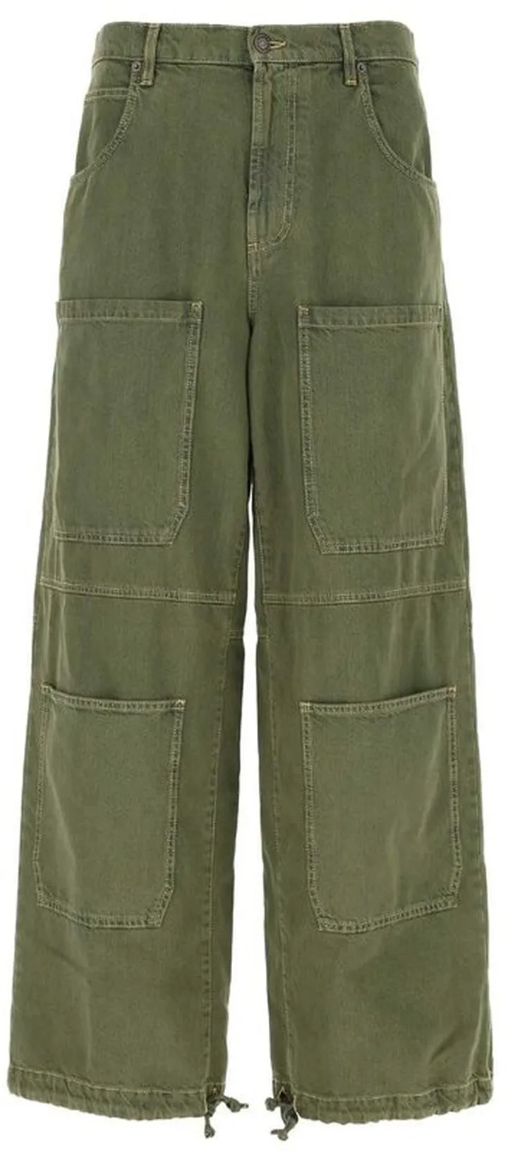 Moschino Logo Patch Wide-Leg Pants