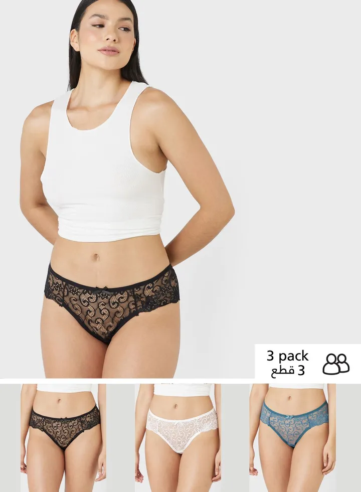 3 Pack Cheeky Briefs