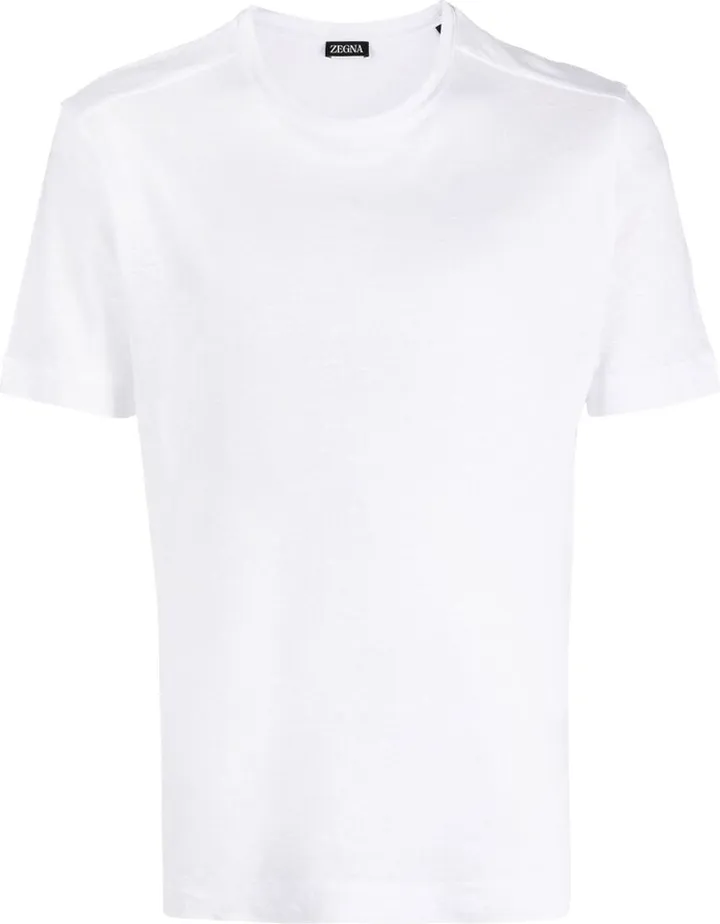 short-sleeve linen T-shirt