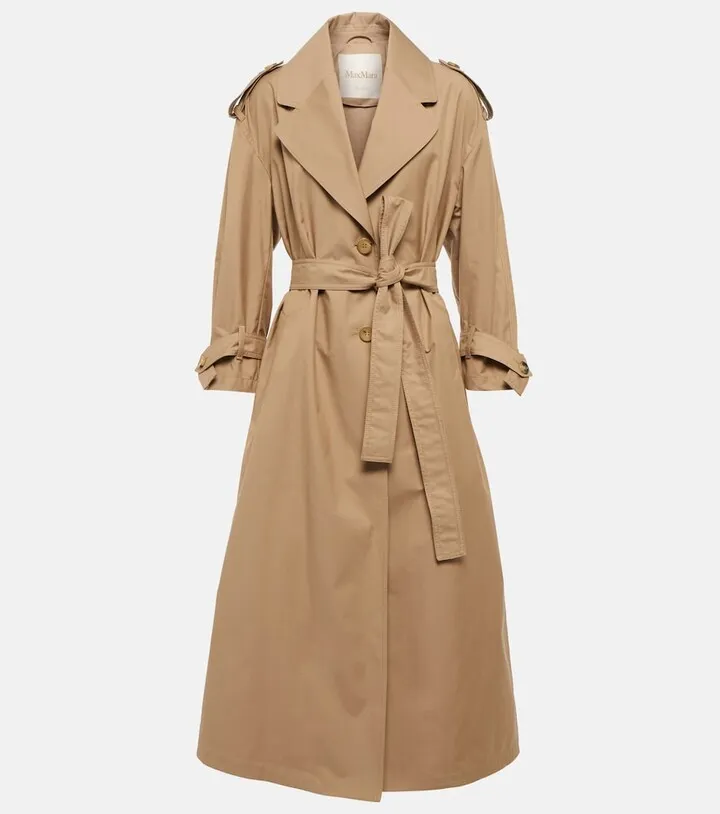 The Cube Qtrench cotton twill trench coat