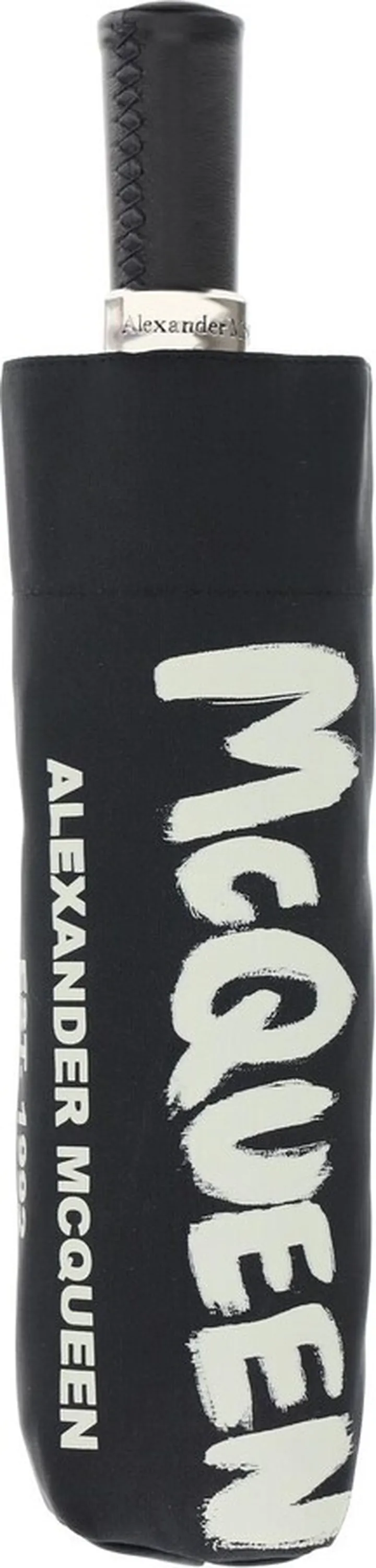 Alexander Mcqueen Graffiti Logo Folding Umbrella