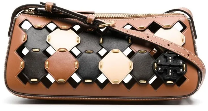 Interwoven Cut-Out Shoulder Bag