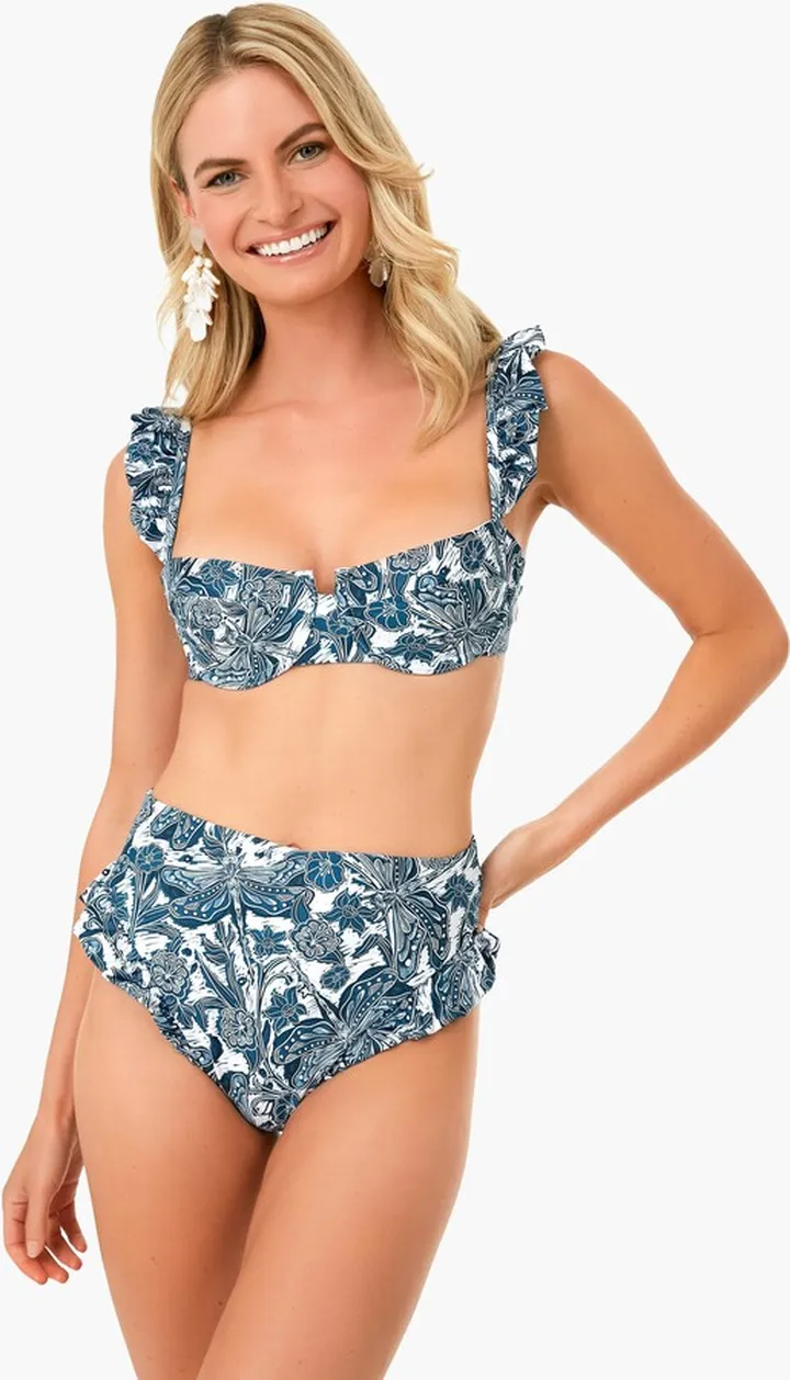 Libelulas Noche Kiwi Bikini Top