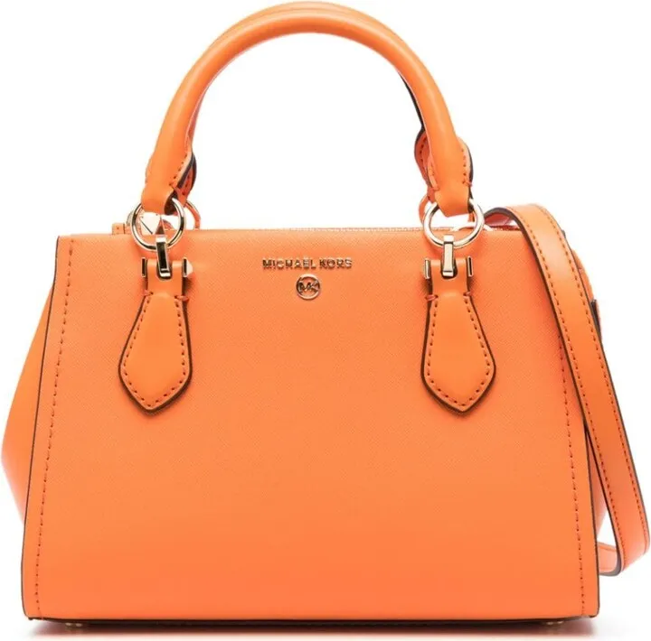 Logo-Lettering Leather Tote Bag