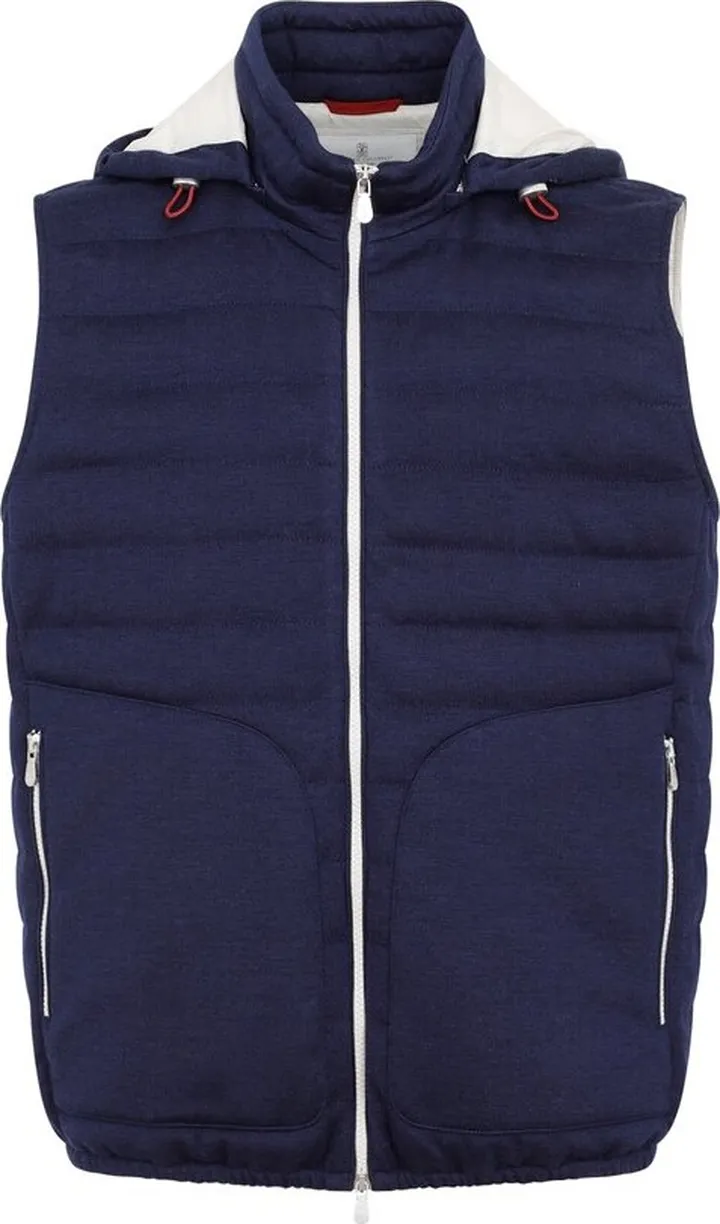 Brunello Cucinelli Hooded Zipped Gilet