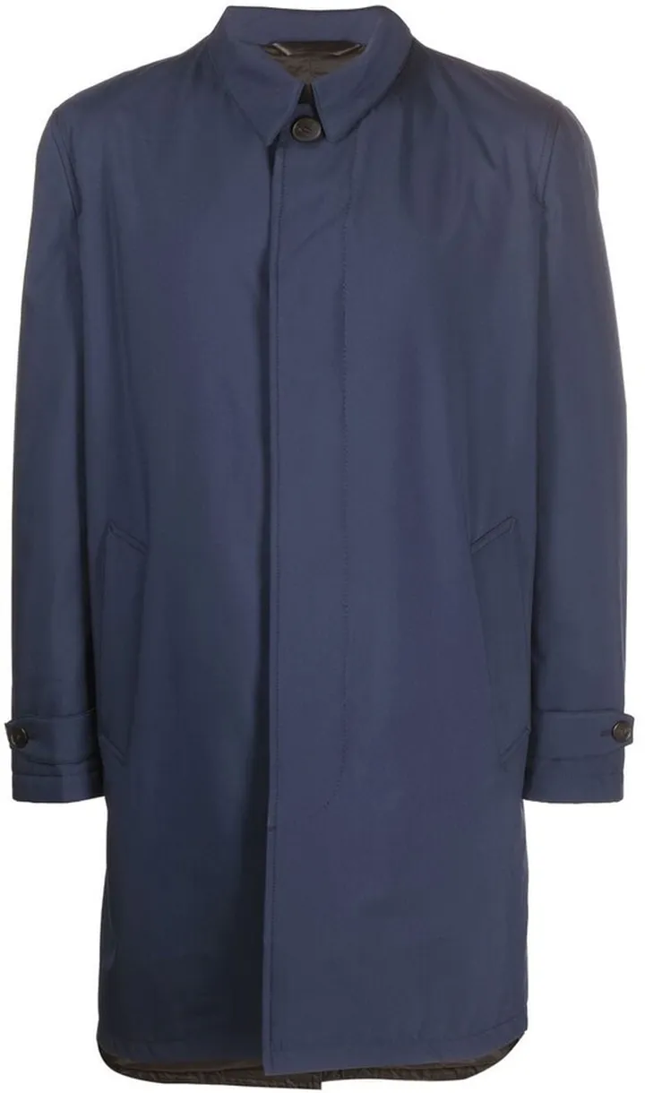 Performa wool single-breasted coat