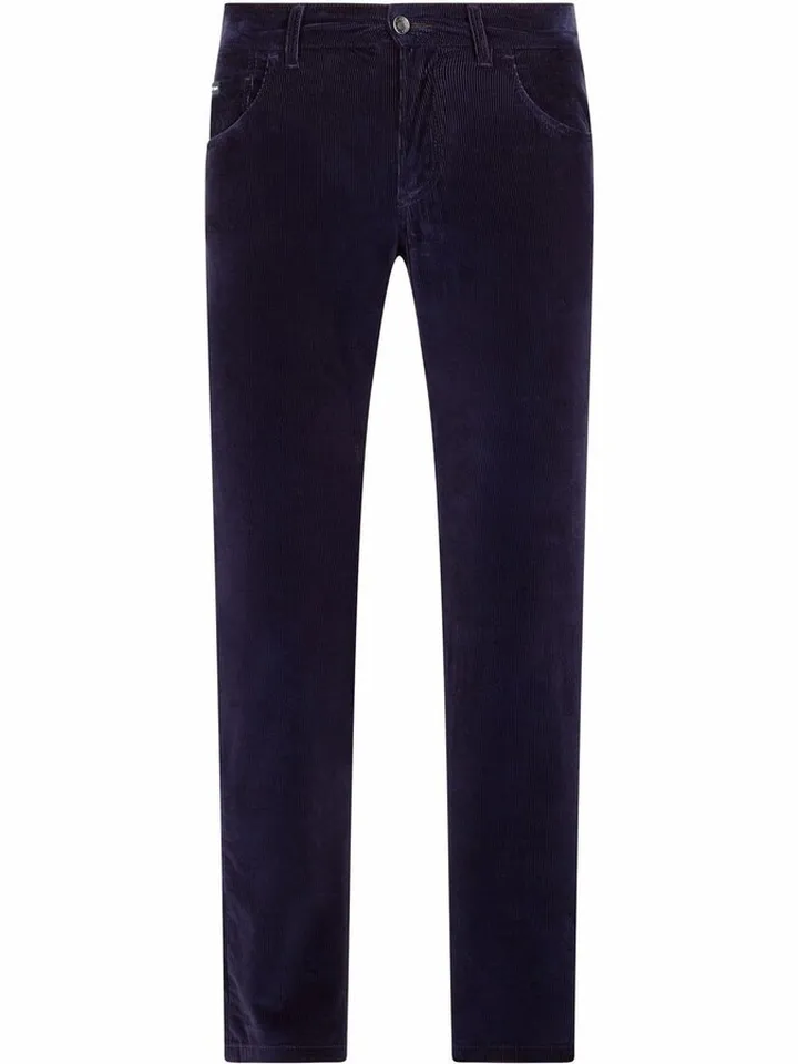 Corduroy Straight-Leg Trousers