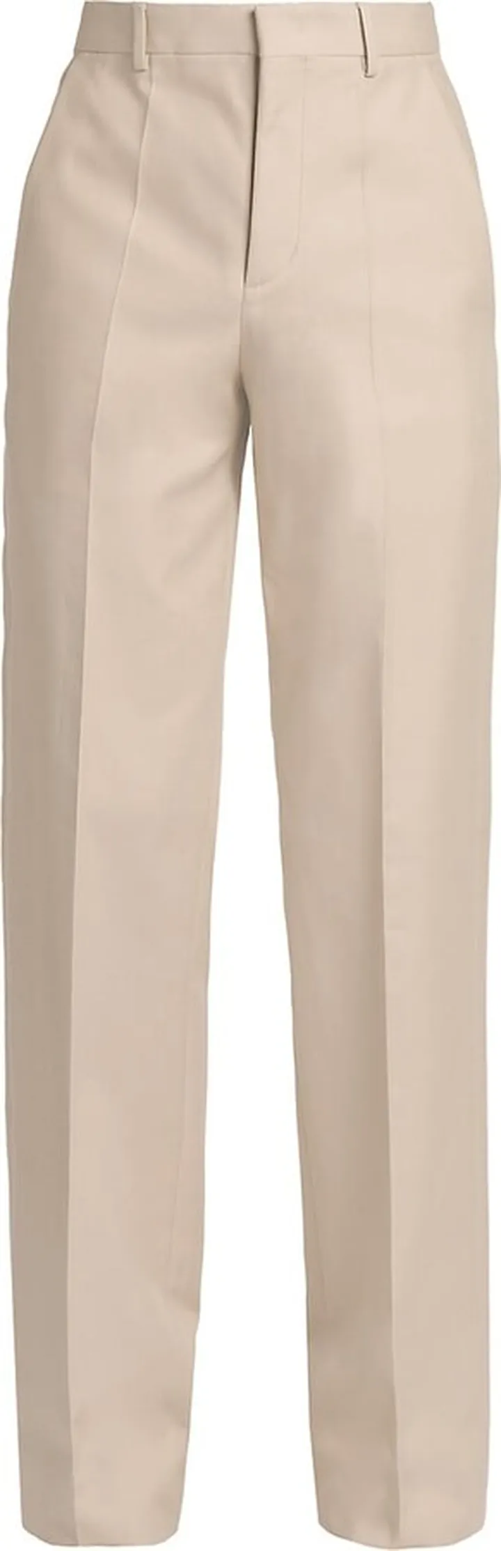 Gabardine Straight-Leg Pants