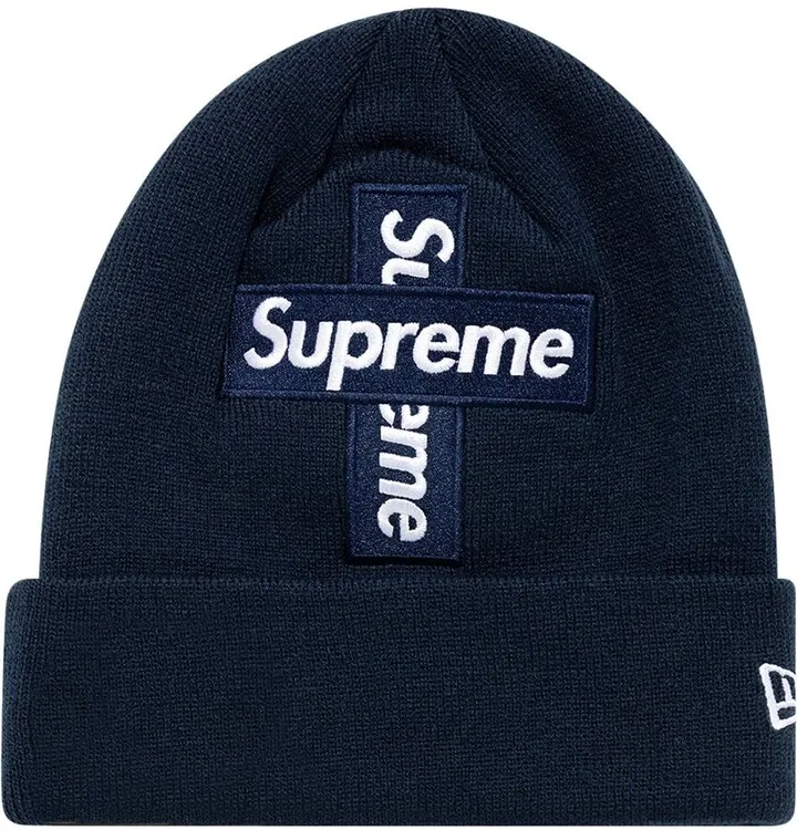 x New Era Cross Box Logo knitted beanie