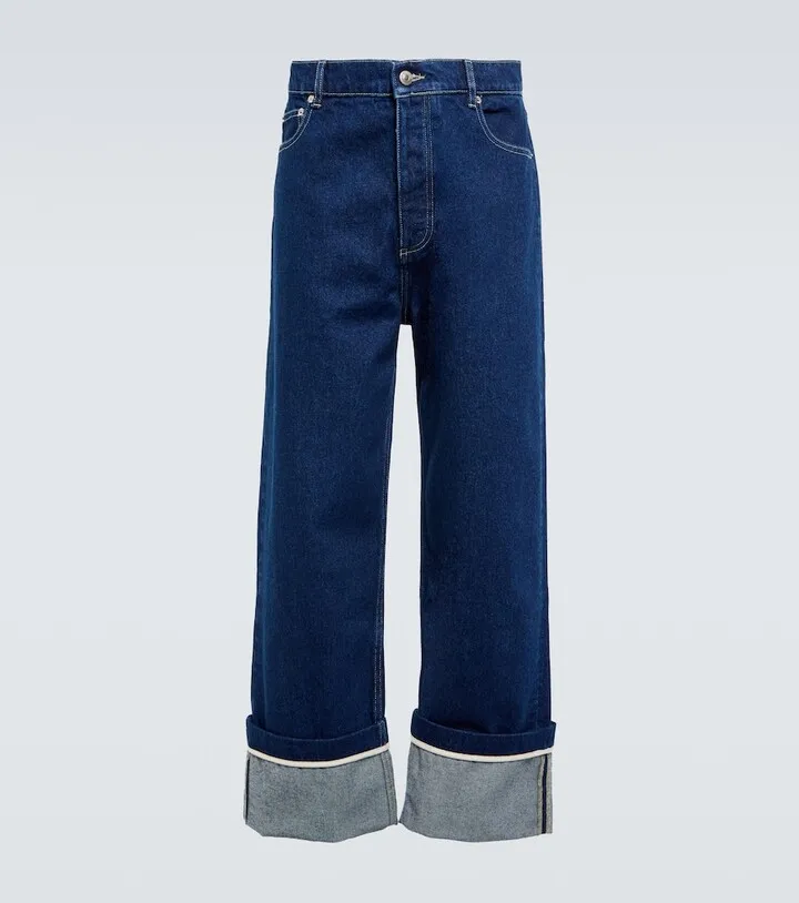 Jasper wide-leg cotton denim jeans