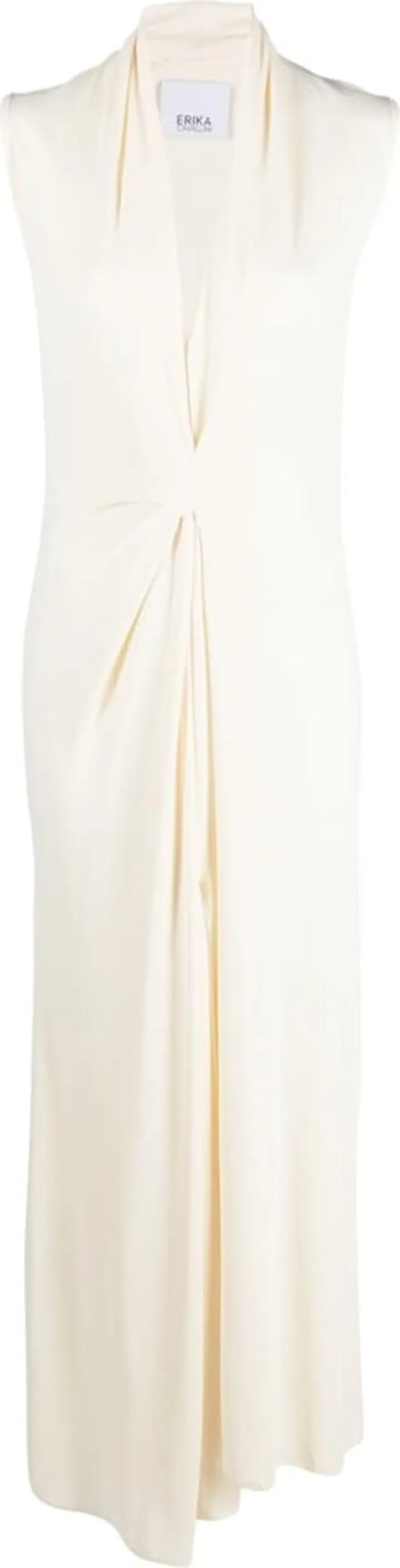 V-neck stretch-design dress