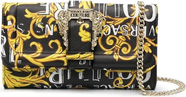 Baroque-print crossbody bag