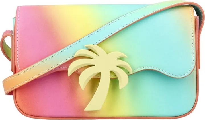 Palm Angels Rainbow Palm Printed Shoulder Bag